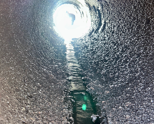 換気ダクト清掃前の写真