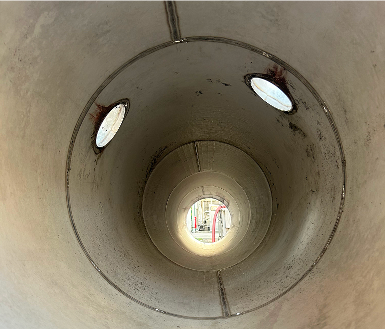 換気ダクト清掃後の写真