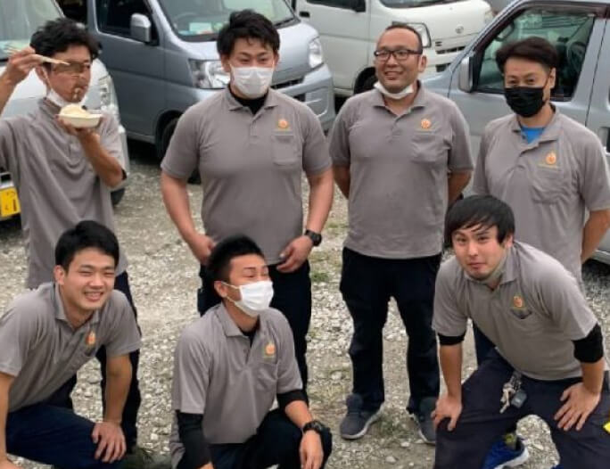 作業員の集合写真