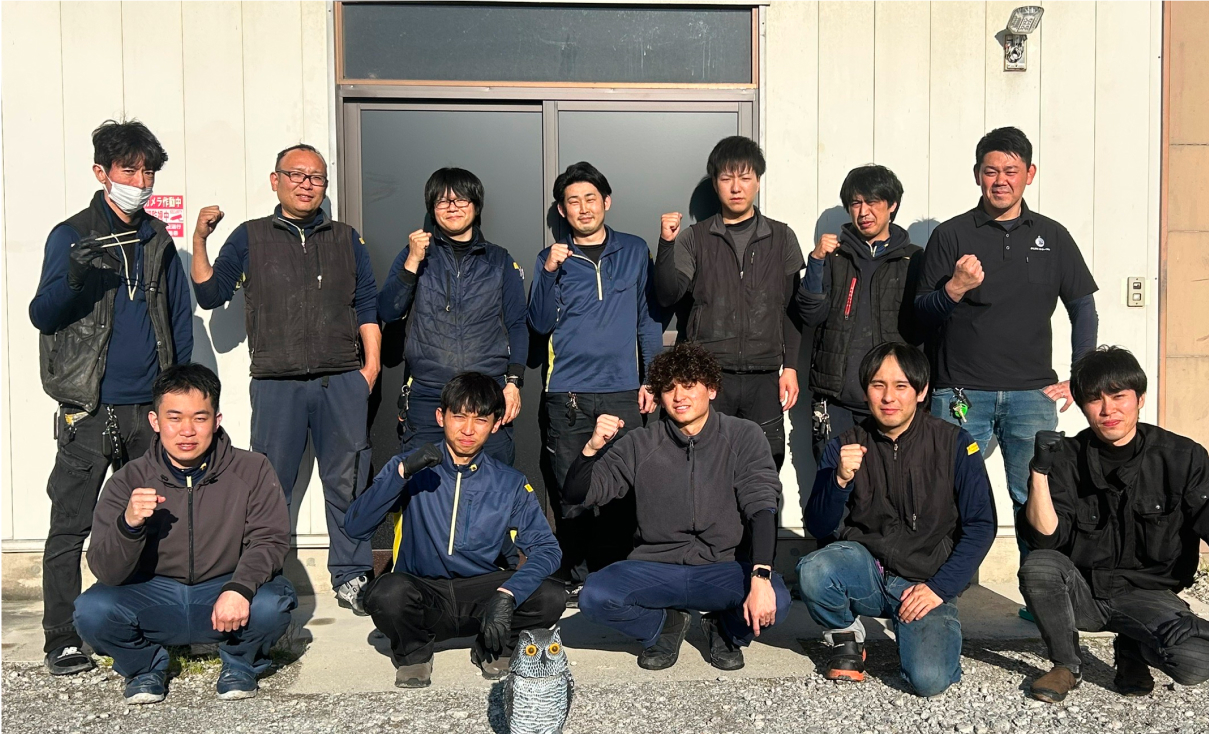 作業員の集合写真